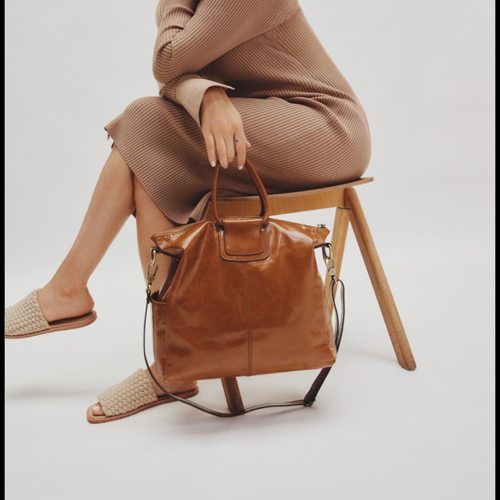 HOBO International “Sheila “ Natural Leather Satchel